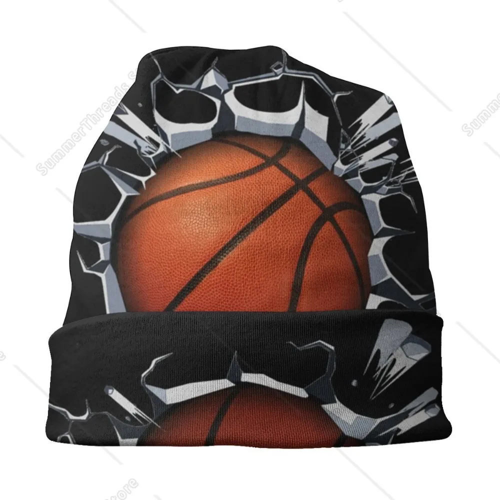 بونيه شتاء دافئ محبوك قبعة النساء الرجال كرة السلة سحق الشارع Skullies Beanies قبعات الكبار قبعات صغيرة قبعة تزلج #4