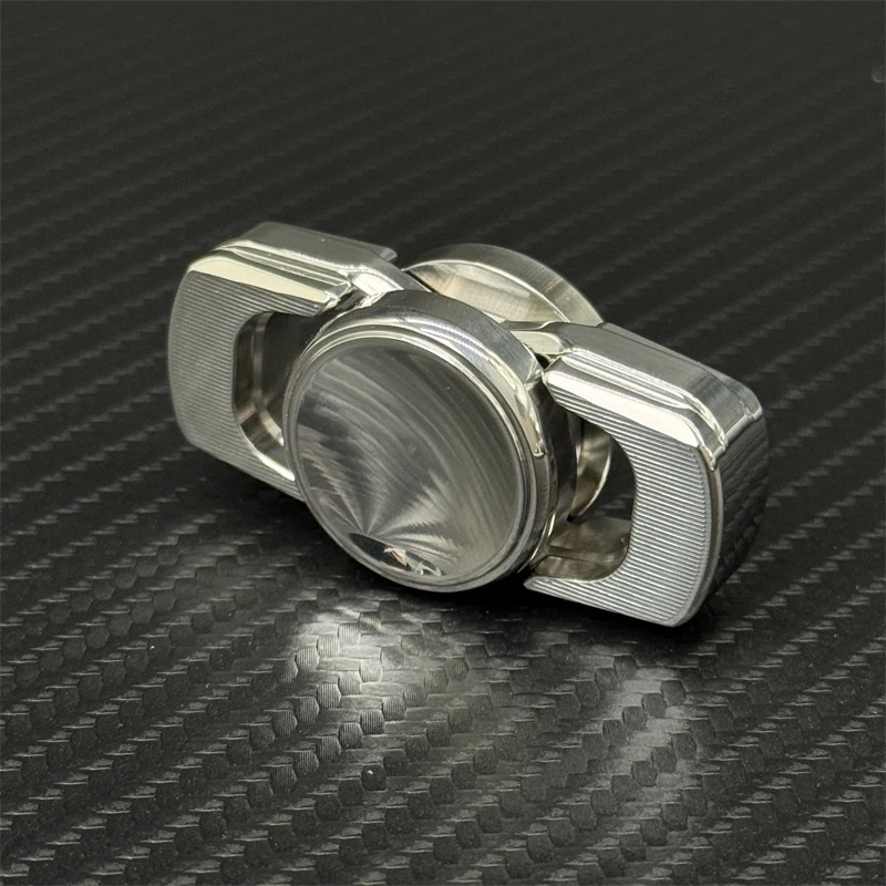 موضة الفولاذ المقاوم للصدأ EDC اليد سبينر الإبداعية الإصبع الدورية اللعب تخفيف التوتر والاسترخاء تململ سبينر ADHD ألعاب متململة #2