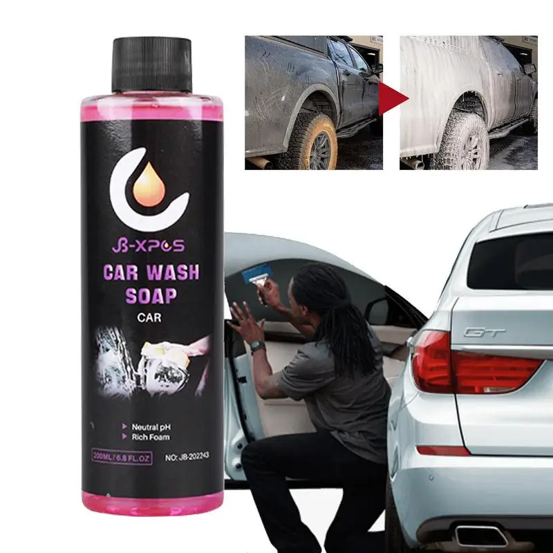 

200ml Auto Foam Wash Wax Car Wash Soap Scratch Free 200ml Concentrated Easy Rinse Vehicle Cleaner For Car Detailing Washing