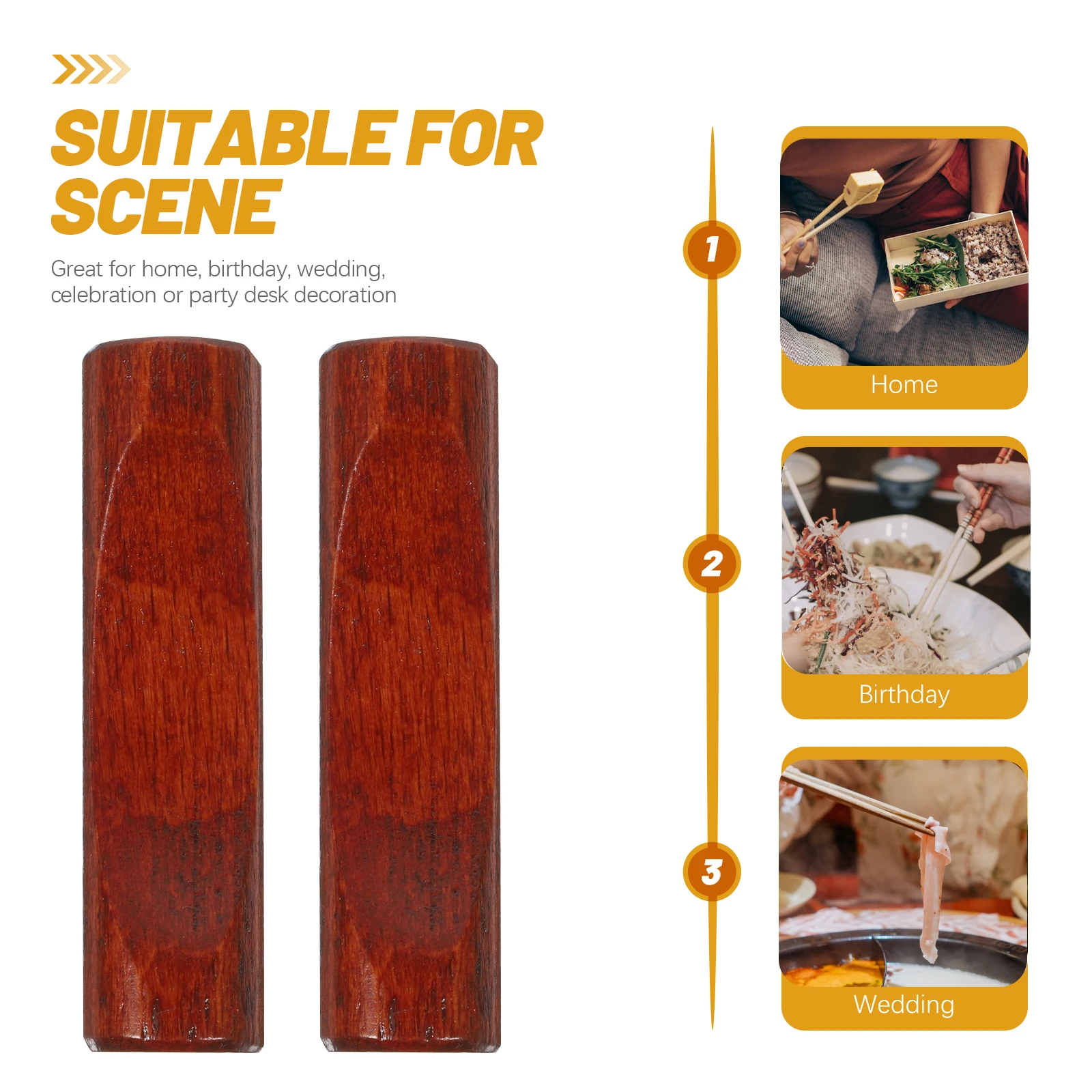 

4 Pcs Wooden Chopstick Holder Cartoon Creative Tableware Cylindrical Concave Lacquer Color Fork Rest Cutlery Keeps Utensils