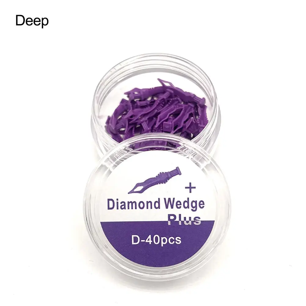 Dental Diamond Plastic Wedges for Sectional Matrix System Composite Restoration and Contact Point Control