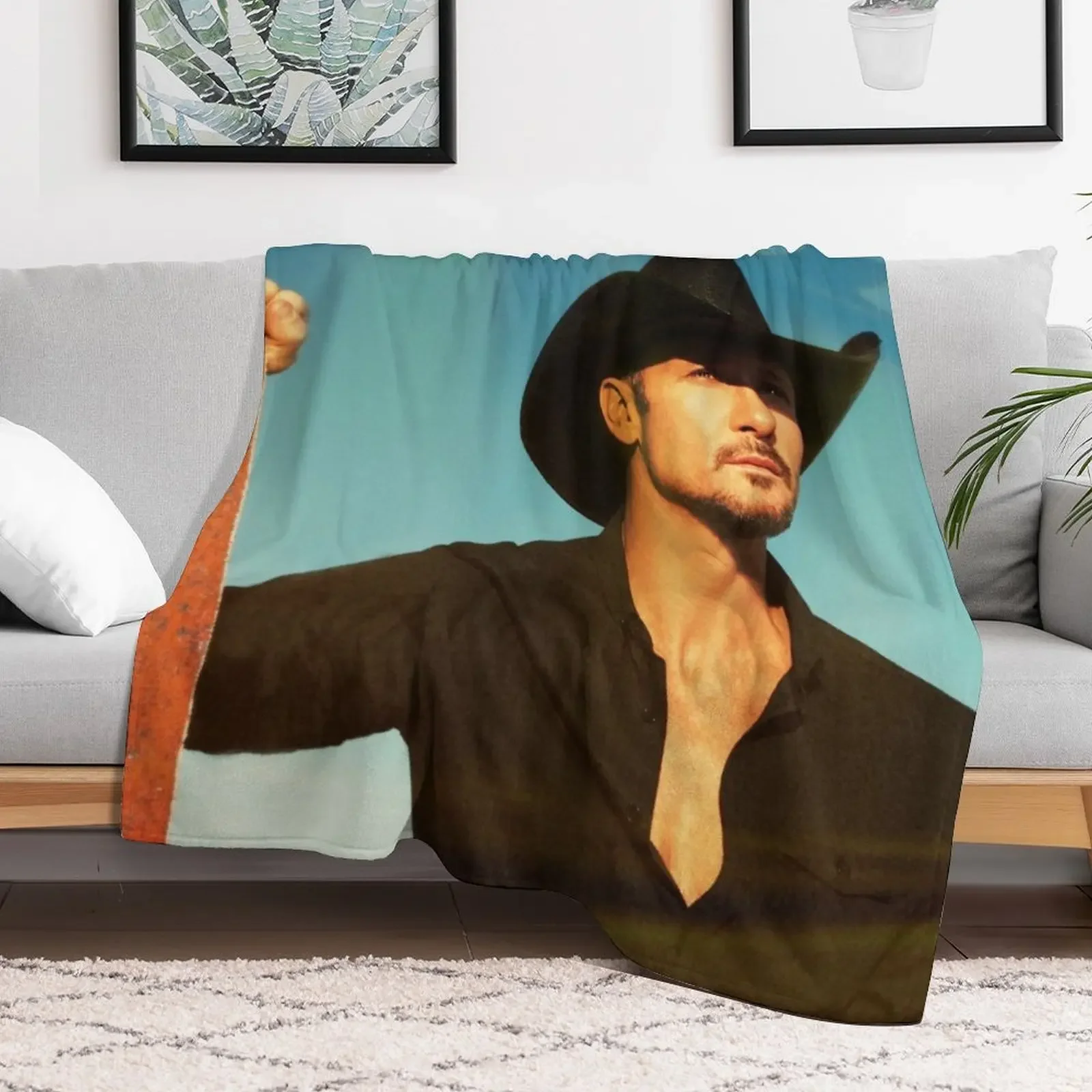 Tim Mcgraw Long Think About Throw Blanket Soft Sherpa Fleece Warm Blanket for Winter
