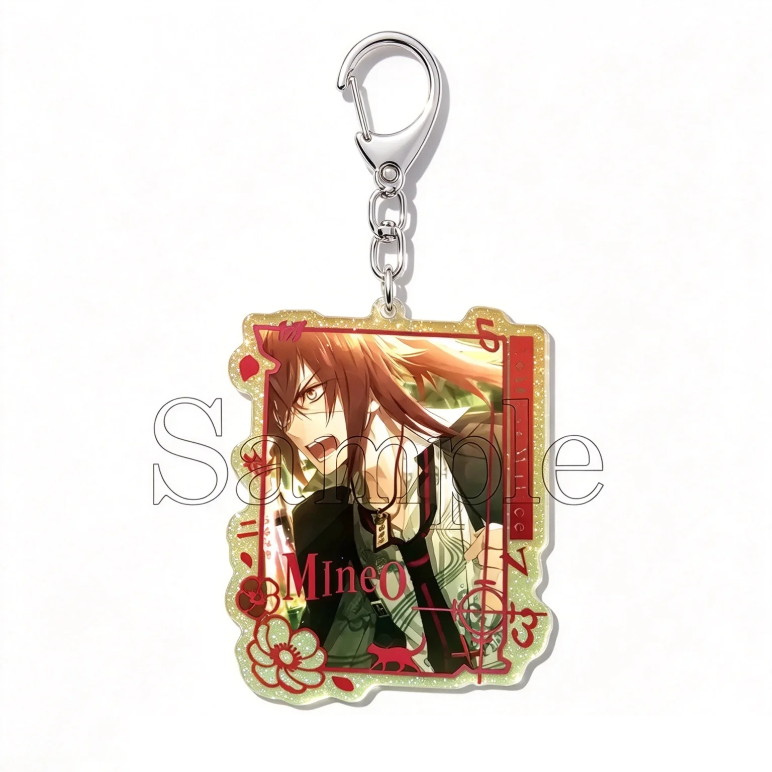 High Definition Images  New Style Cartoon Collar x Malice Figure Decoration Bag Car Key Ring Charm Gift Anime Acrylic Keychain
