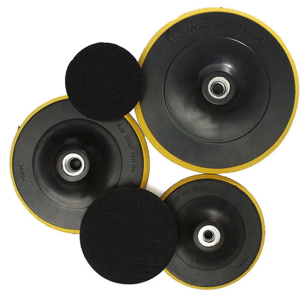 3/4/5/6/7'' Professional Car M14 Backing Plate Pad Hook & Loop Polisher Buffing