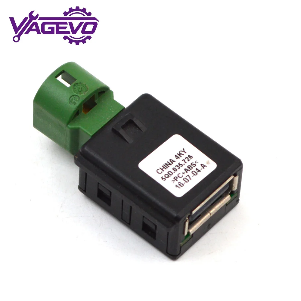 USB Plug Socket For Audi A3 A4 A5 Q3 Modified Carplay Interface Small Plug Core 5Q0035726 1PC 5Q0 035 726