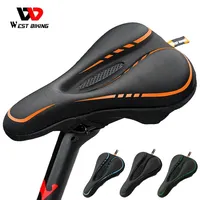 WEST BIKING MTB Bicycle Gel Saddle Cover Comfortable Road Bike Seat Cover Breathable Anti-Slip Cycling Cushion With Rain Cover