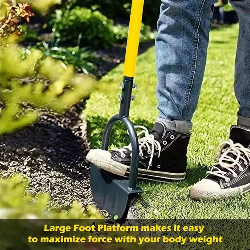 2025 حار نمط مسنن المقلم أداة الحديقة نصف القمر يده حديقة المقلم مع شفرة فولاذية مقبض طويل قاطع منشار العشب للمحكمة