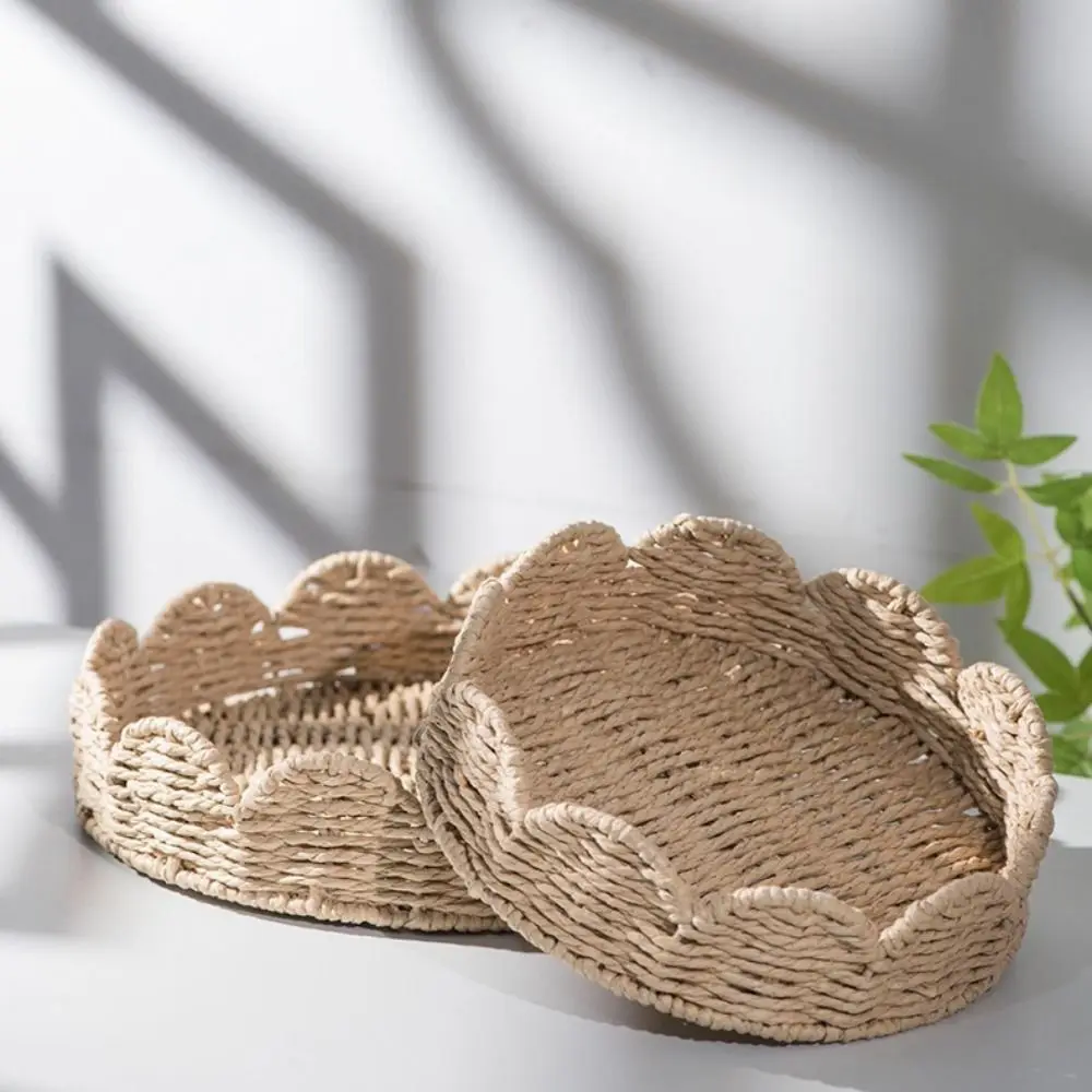 

Japanese Style Fan-shaped Storage Basket Decorative Handmade Multipurpose Storage Basket Eco-Friendly Hand Woven Basket
