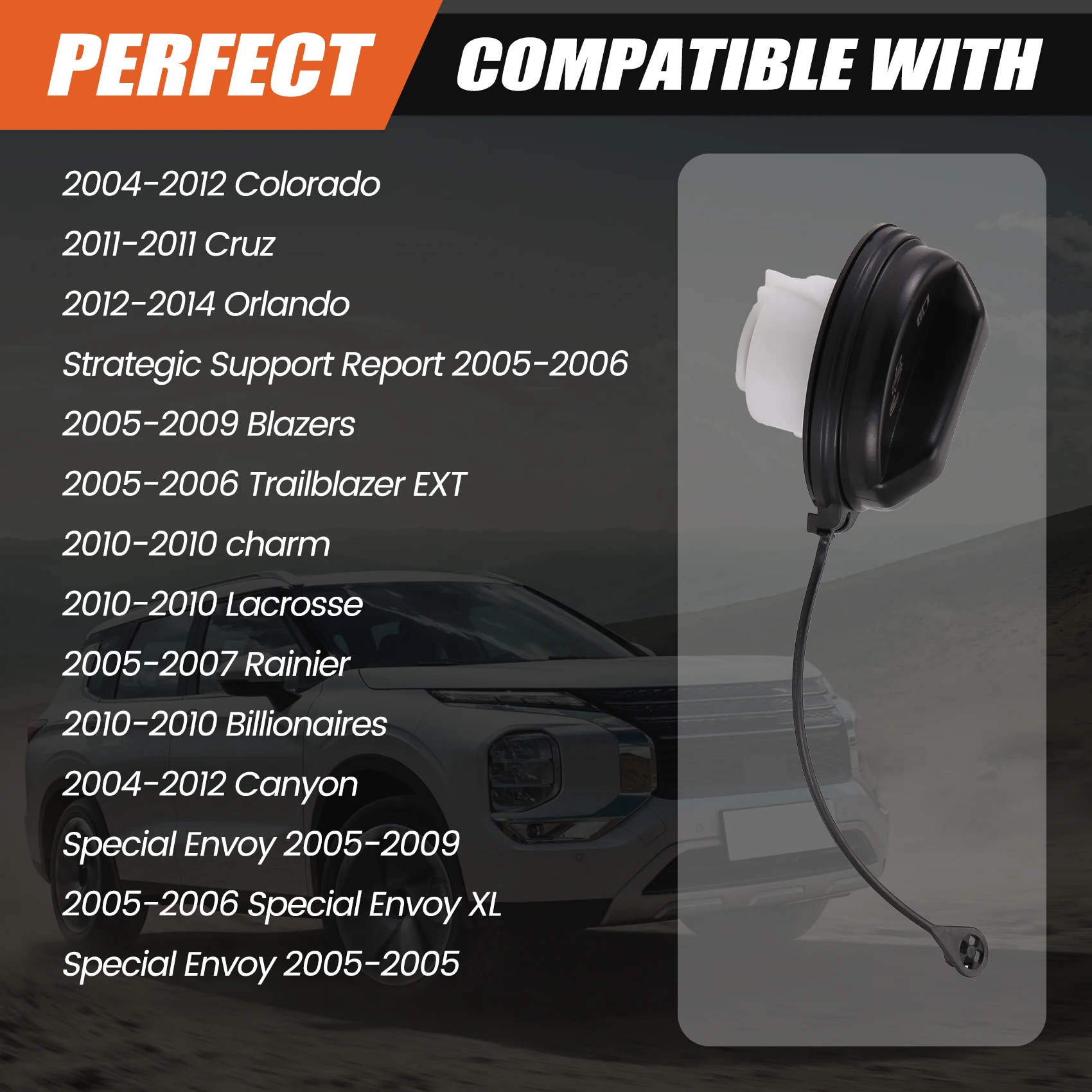 A58X-автомобильная крышка топливного бака 15794103 GT291 для Chevy Colorado Cruze Buick Allure GMC Canyon Envoy, уплотнительная крышка топливного бака