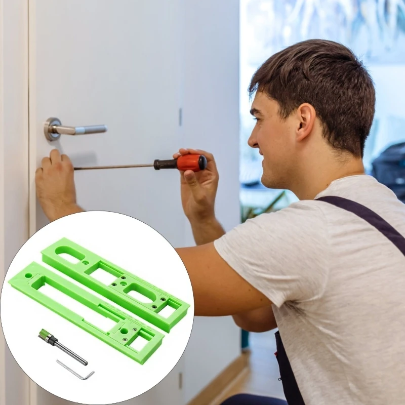 

Carpenter Slotting Template Precisions Crosses Hinge Slotting Tool Slotting Plate for Home Installation Projects Enduring M4YD