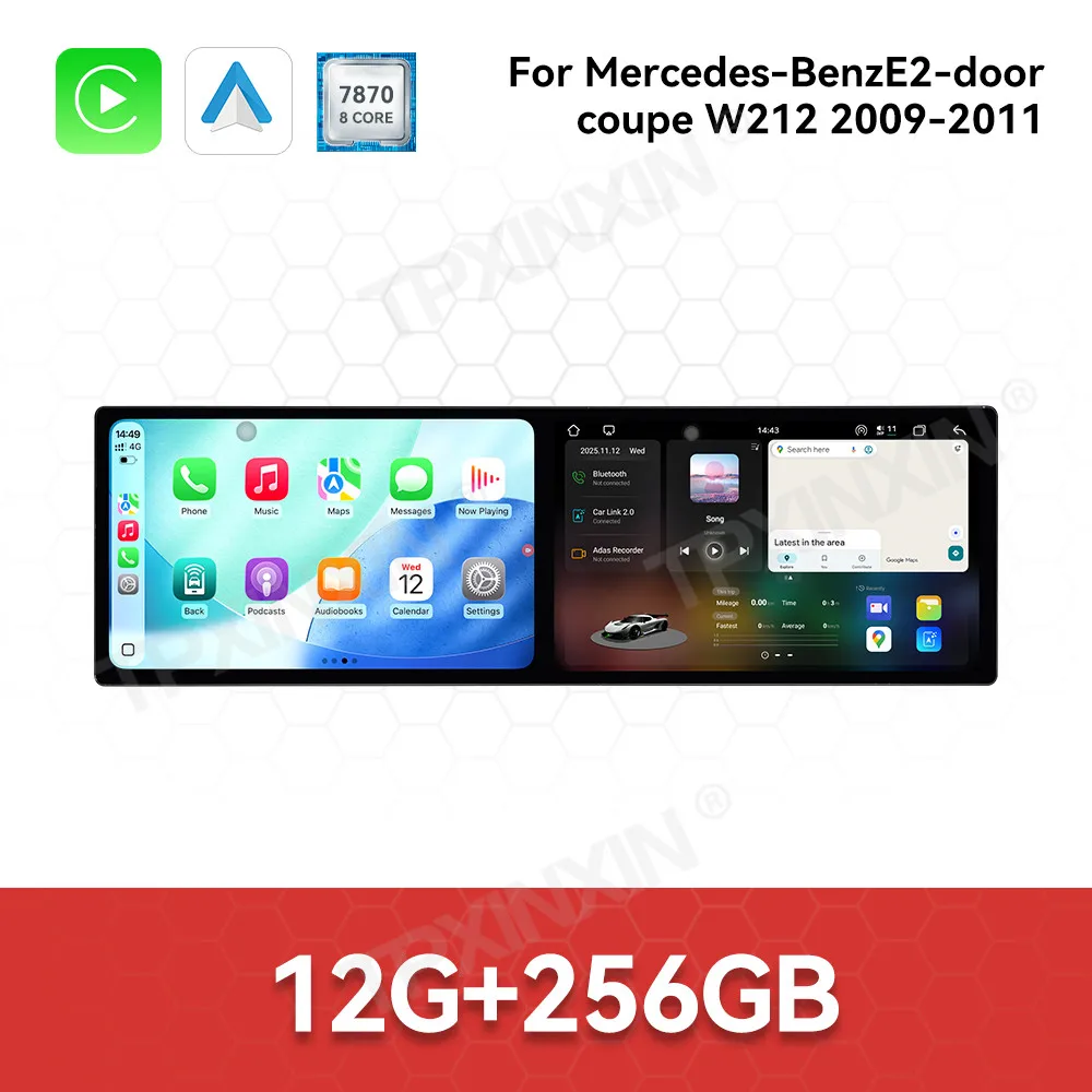 

Для Mercedes-Benz E 2-дверный W212 2009-2011 Android автомобильный радиоприемник мультимедийное видео Carplay авторадио стерео GPS навигация головное устройство