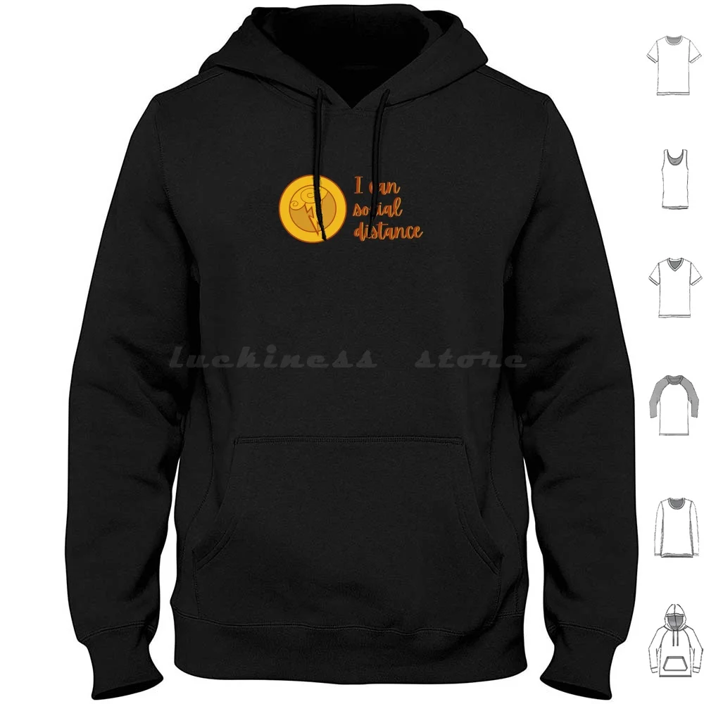 I Can Social Distance-Hercules Hoodie Cotton Long Sleeve Hercules I Can Go The Distance Social Distance Walt World Wdw World