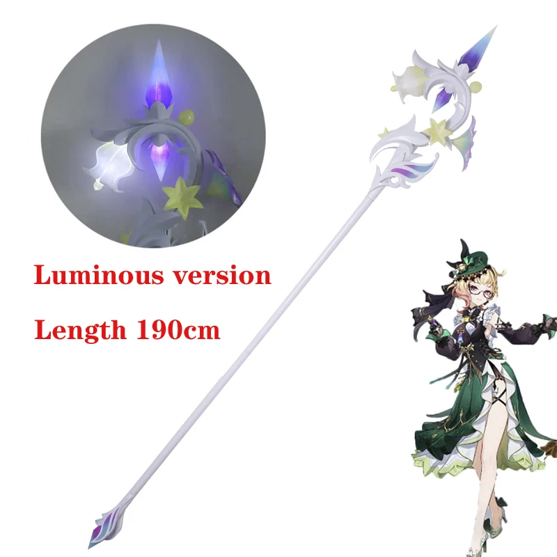 

Emilie Cosplay luminescence Weapon Props Game Genshin Impact Halloween Cosplay Costumes Props Accessories Weapons Length 190cm