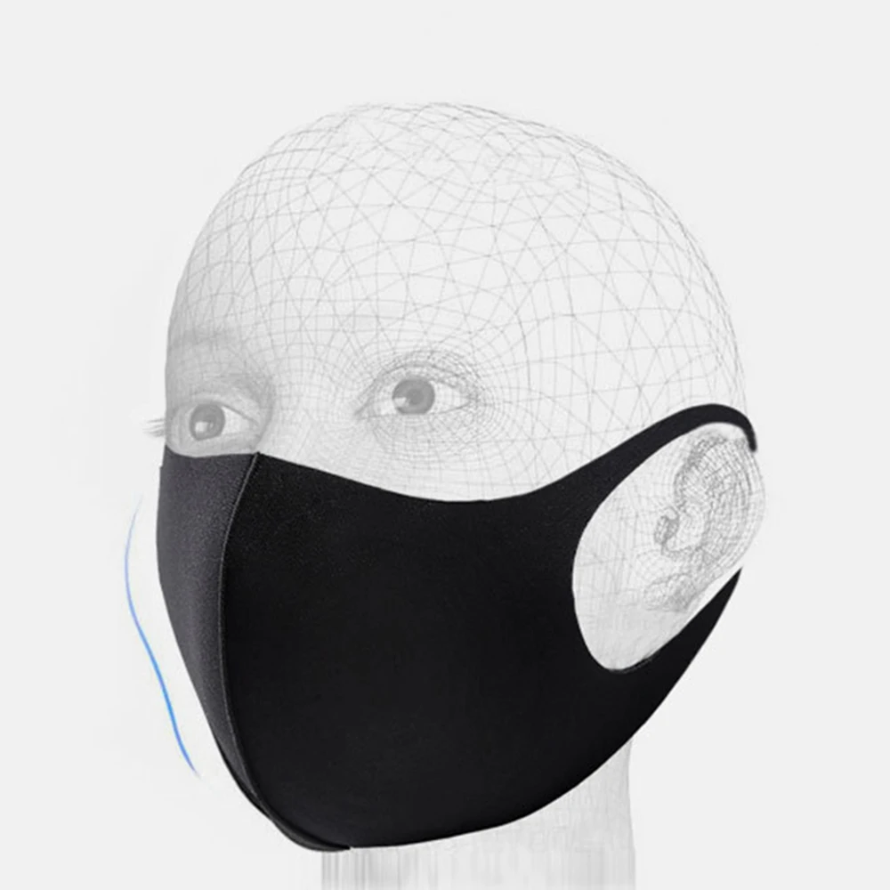 UV Protection Face Mask Adults Children Summer Earloop Mask Black Travel-Friendly Breathable Lightweight Washable Face Coverings
