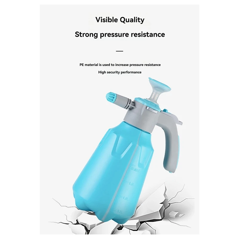 ABKP-Spruzzatore pneumatico 2000 ml Giardiniere portatile di grande capacità per la disinfezione dei fiori d'acqua Pulizia della casa