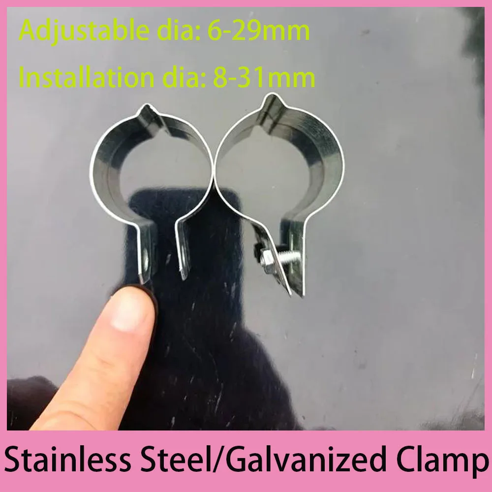 304 Stainless Steel/Galvanizing Hose Clamp Exhaust Air Water Pipes Durable Seal Powerful Strength Repair Welding Hardware Tool