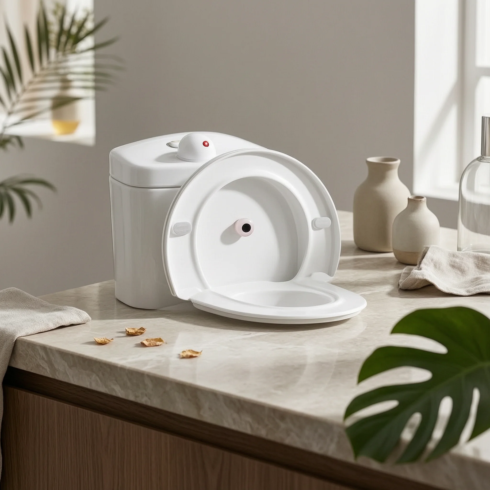 Compact Infrared Toilet Flusher Energy Efficient Seat-off Flush Device Automatic Toilet Flush Sensor Contactless