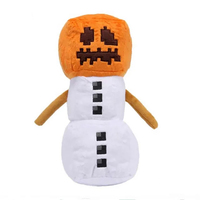 18CM SnowGolem plush Toys Game MC Snow Golem plush Soft Stuffed Animals Toys for Children Kids Gifts
