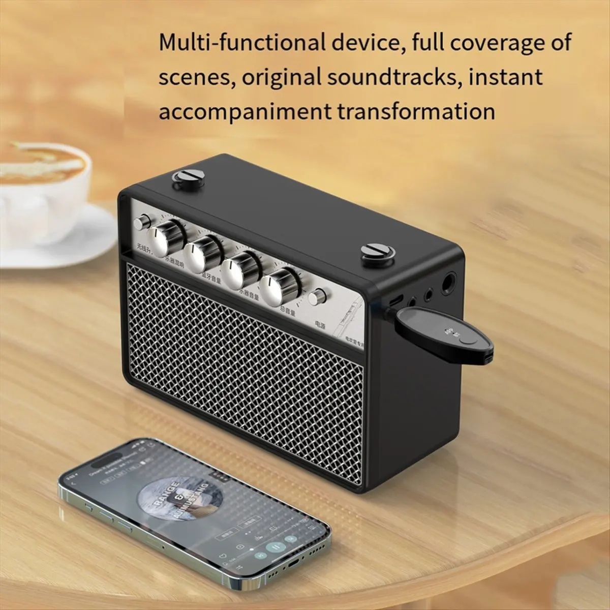 

Audio Receiver Adapter 3.5/6.5mm Aux Wireless Vocal Remover Bluetooth 5.2 Music Splitter for Karaoke Live Broadcast