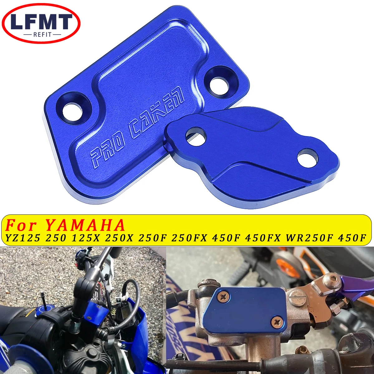 

Motorcycle CNC Front Rear Brake Reservoir Cover Cap For Yamaha YZ125 YZ250 YZ250F YZ450F WR250F WR450F YZ WR 125 250 250F 450F