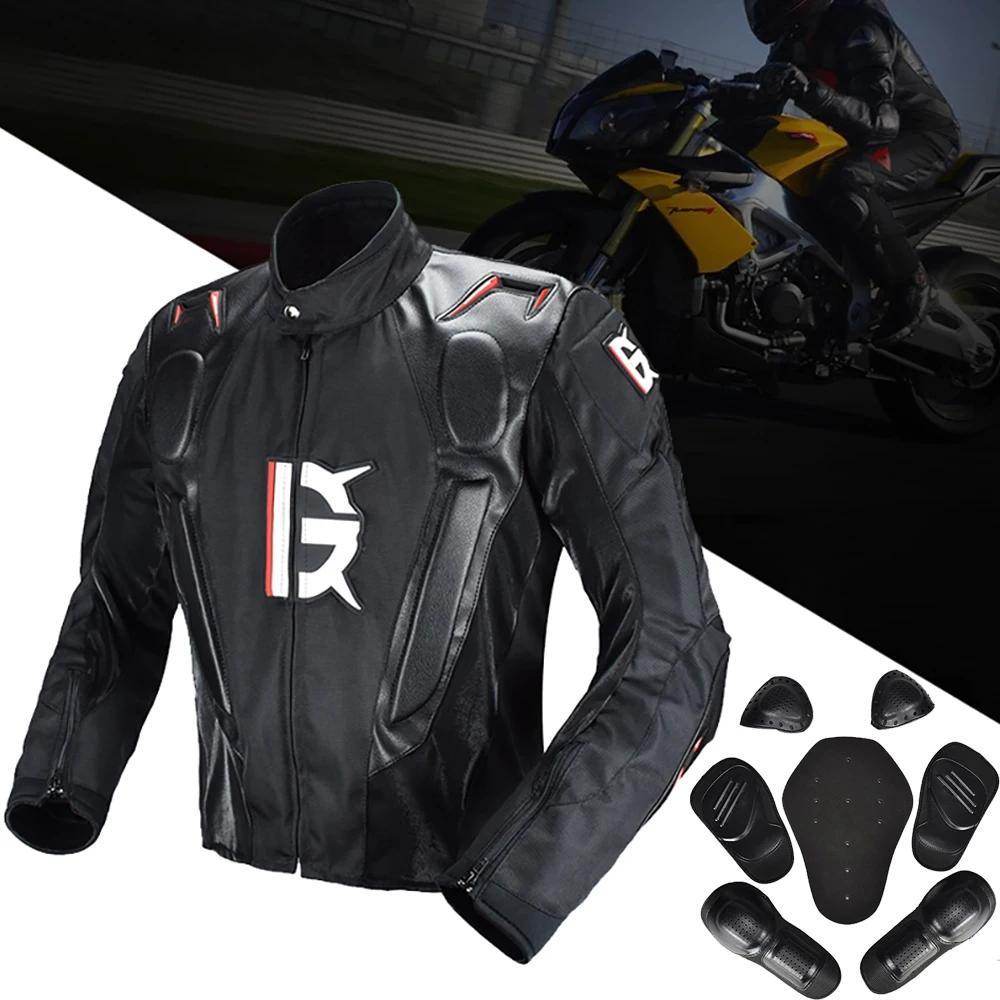 

Vintage Winter Cold-proof Waterproof Motorcycle Jacket PU Leather Motorbike Coat Protective Anti-fall Gear for Cycling Motocross