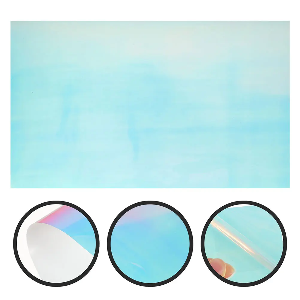 

Holographic Transfer Iron On Sheets For T-Shirts Crafts Diy Glitter Htv Film Night Light Multi-Use Durable Vinyl