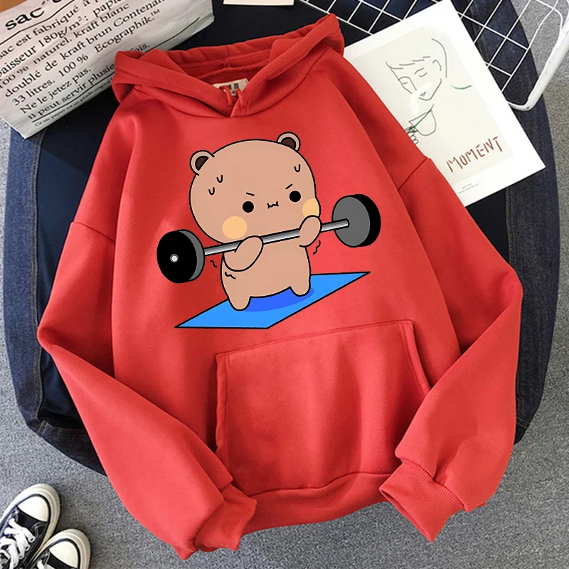 2024 Women Men Gothic Streetwear Kawaii Vintage Cartoon Sweatshirts Funny Graphic Hooded Bubu Dudu Y2k Print Hoodies Clothes