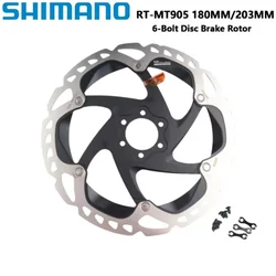 Shimano RT-MT905 Rotor 6-Bolt Disc Brake Rotor 180MM 203MM Black MT905 Disc Rotor Ice Technologies Road Bike Cycling Part