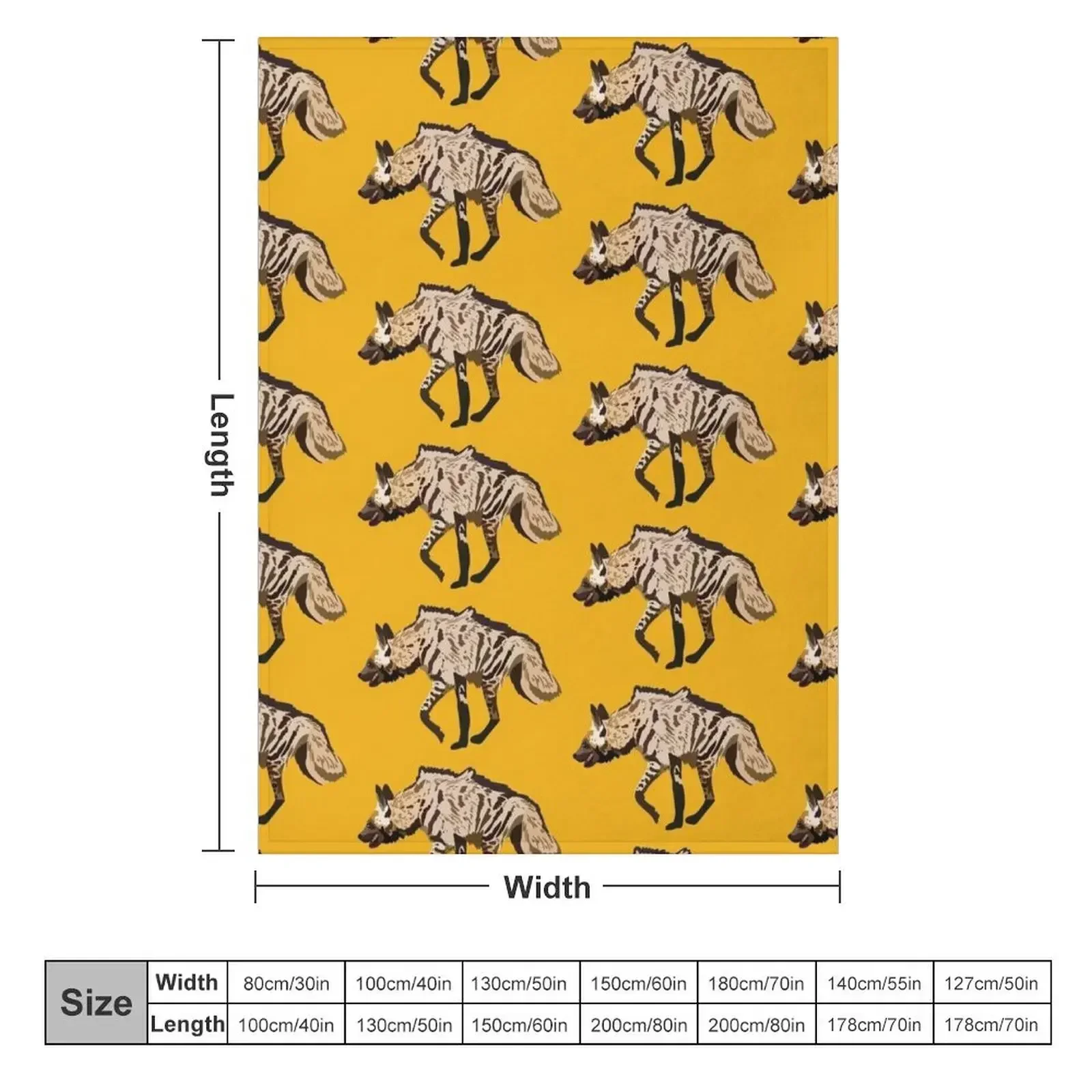 S is for Striped Hyena Throw Blanket heavy to sleep Luxury St Decorative Beds Blankets