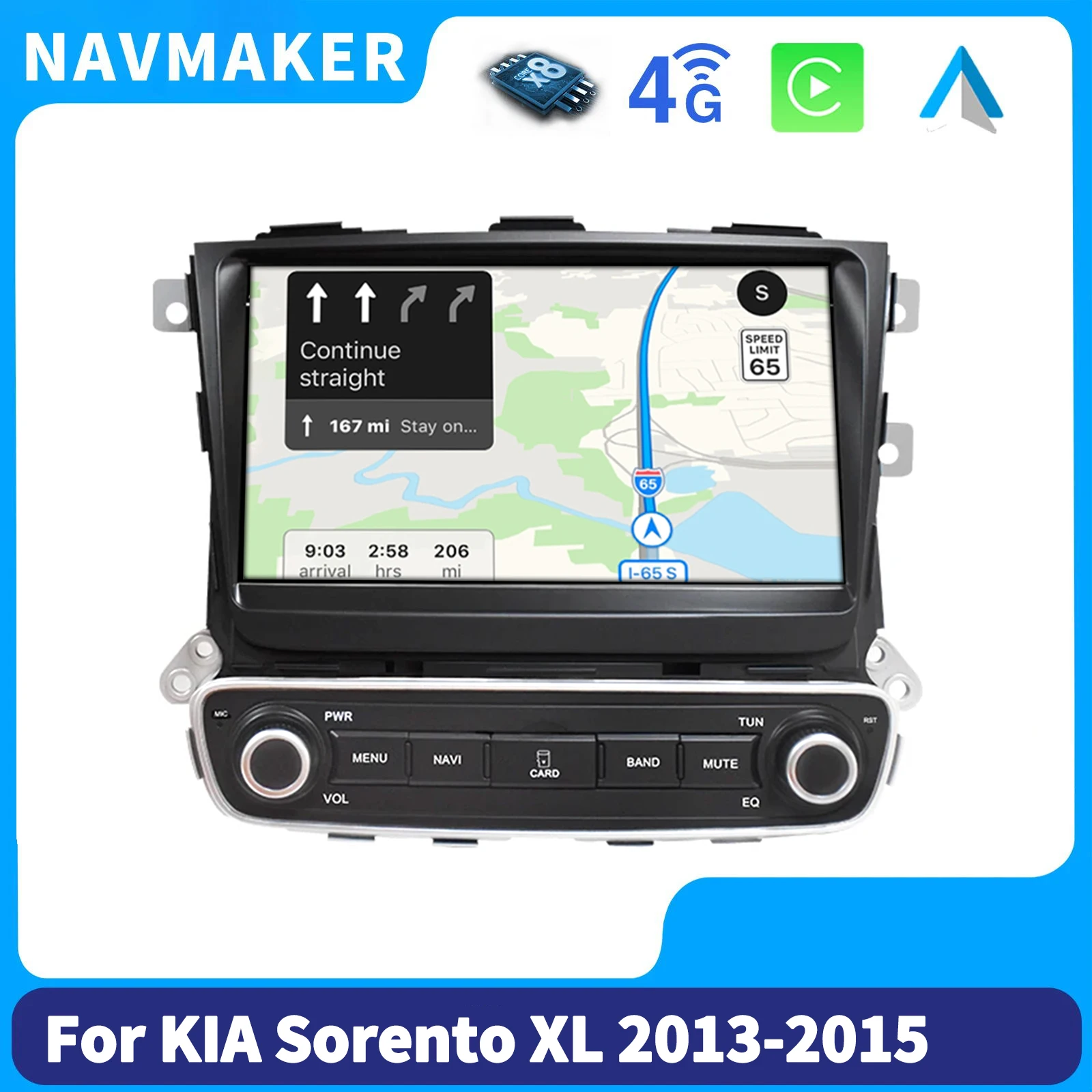 Android Radio for Kia Sorento 2 II SX XL FL Head Unit 2013 2014 2015 Car Auto Multimedia Screen Navigation Stereo No 2Din DVD