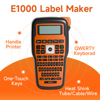 E1000 PRO Portable Printer Label Maker Tze-231 Label Printer Tape Keyboard Symbol Industrial Printer Work with Heat Shrink Tubes