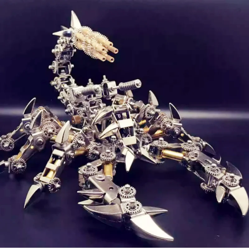 

3D Metal Puzzle scorpion Model Kit Jigsaw Mechanical Puzzle insects DIY Assembly Toy for Children Adults Christmas Gift