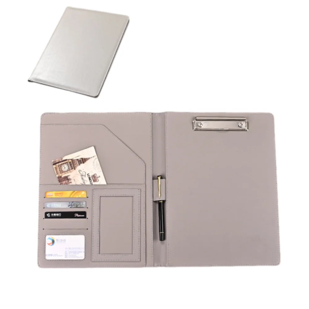 

Multifunctional A4 Conference Folder File Storage Portable Contract File Folders with Binder Vintage