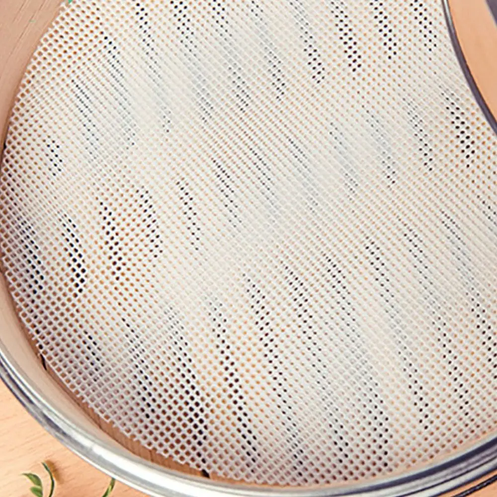 Non-Stick Round Steamer Mesh Pad Durable Thickened Reusable Silicone Dehydrator Sheets Kitchen Baking Accessories Steamer Mat