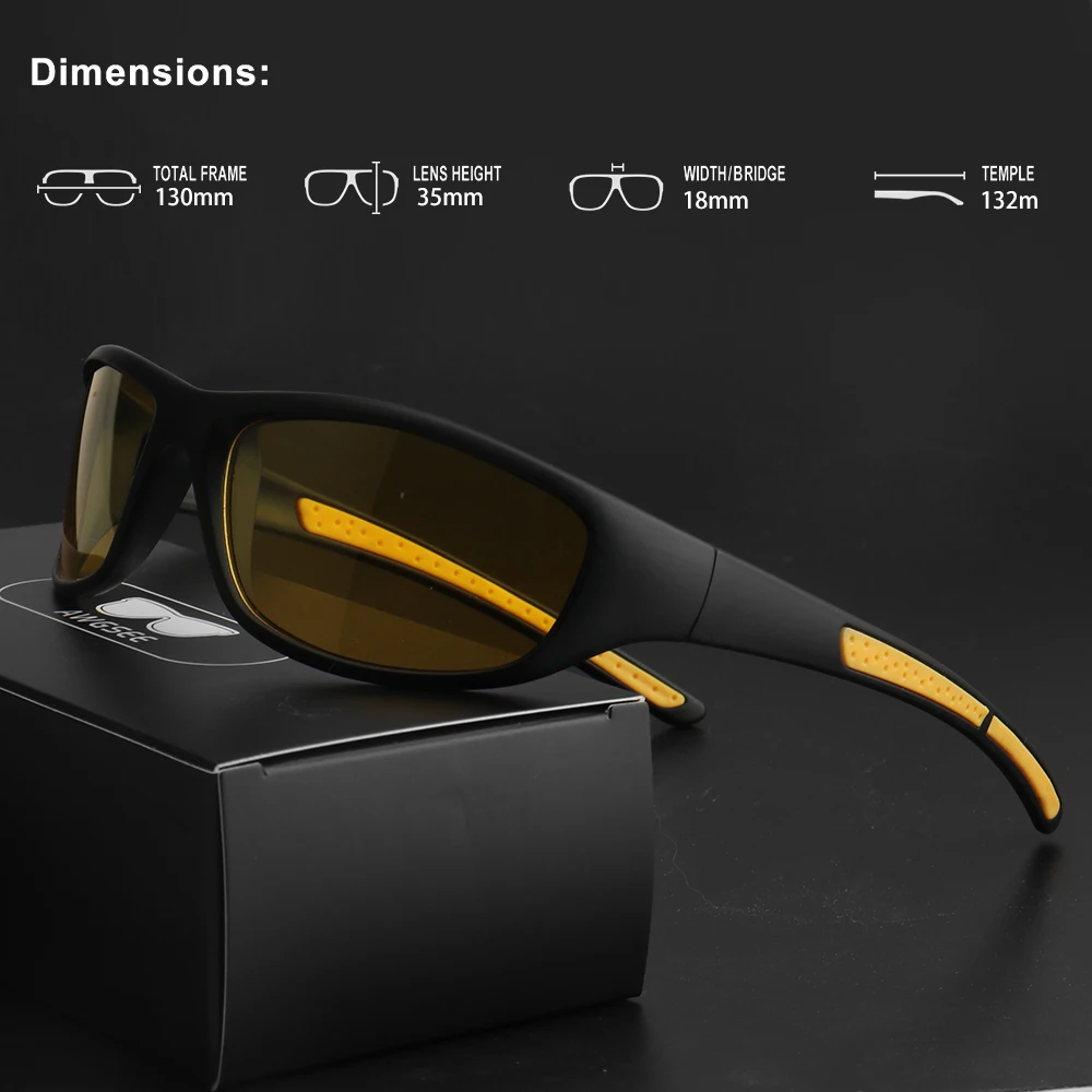 نظارات شمسية رياضية مستقطبة للحماية من الأشعة فوق البنفسجية 400 ملفوفة لركوب الدراجات والقيادة والصيد والجري وتسلق الجبال والسفر للرجال والنساء #3