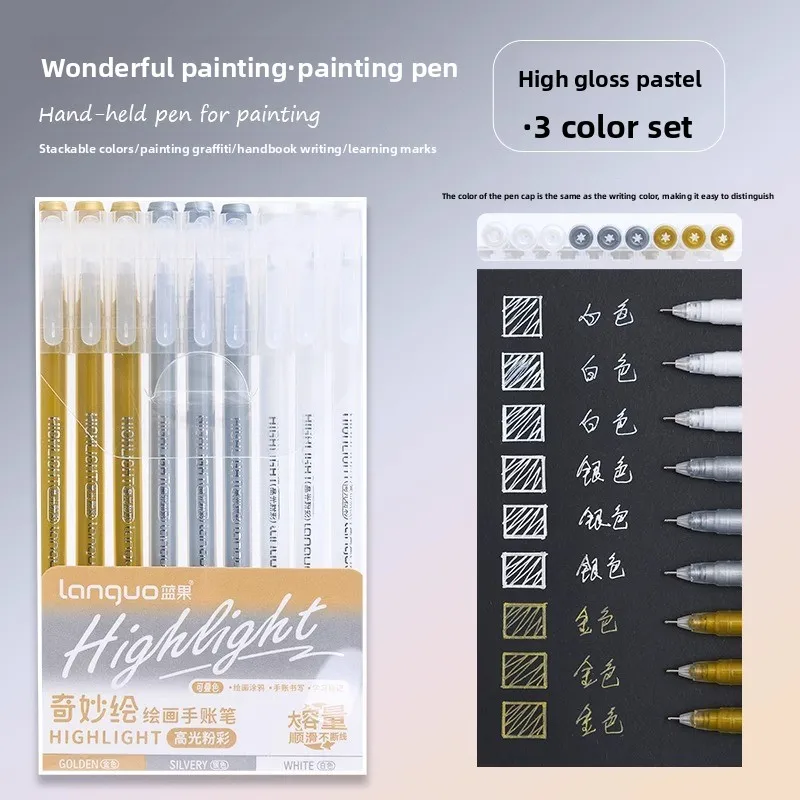 مجموعة أقلام جل لطيفة لكتابة لوازم القرطاسية وأقلام ذات أطراف رفيعة لملحقات المكتب والمدرسة للاستخدام اليومي والرسم هدية للفتيات