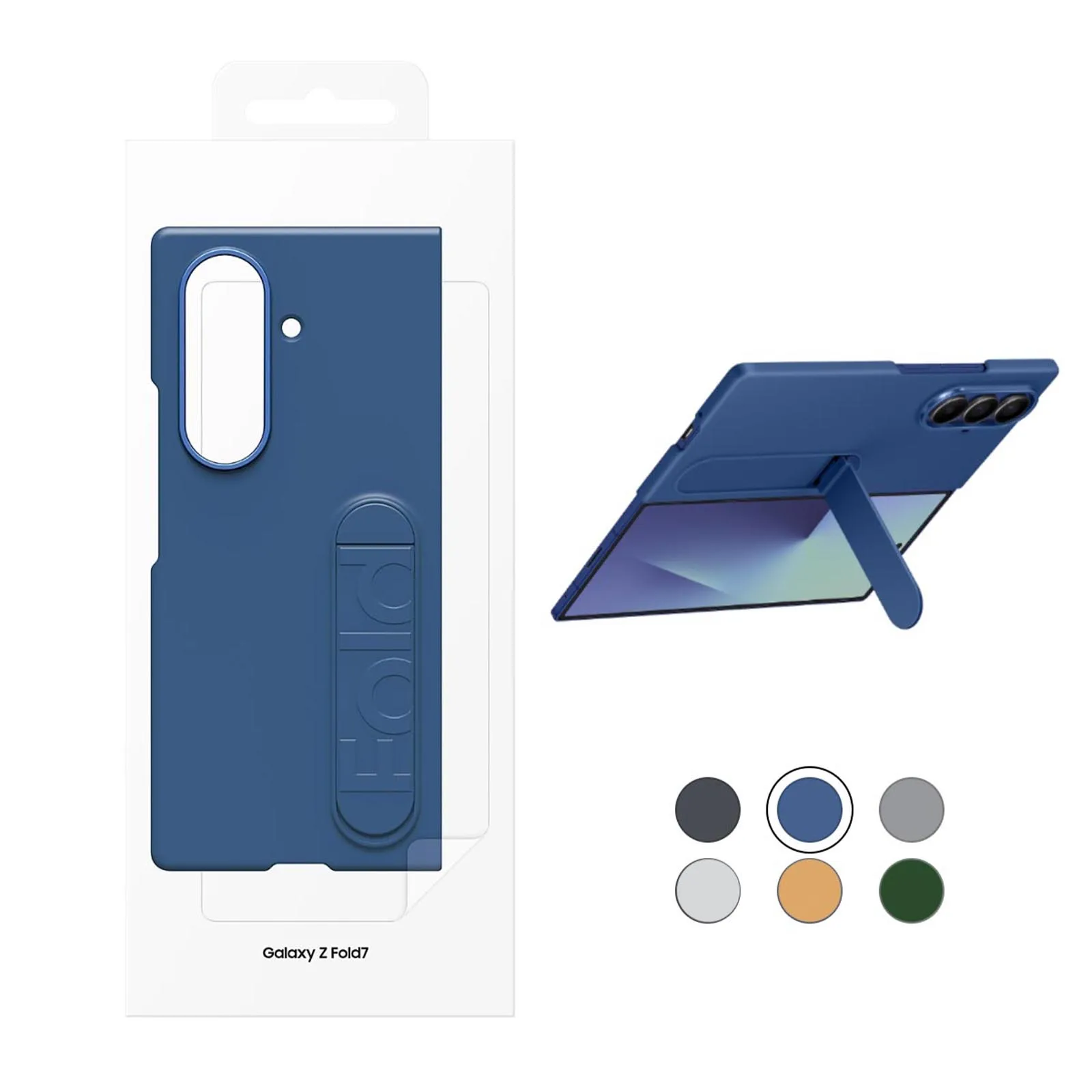 

The Stand Case for Samsung Galaxy Z Fold7 2025 Minimalist Eco-friendly Leather Original Shockproof & Ultra-thin Cover