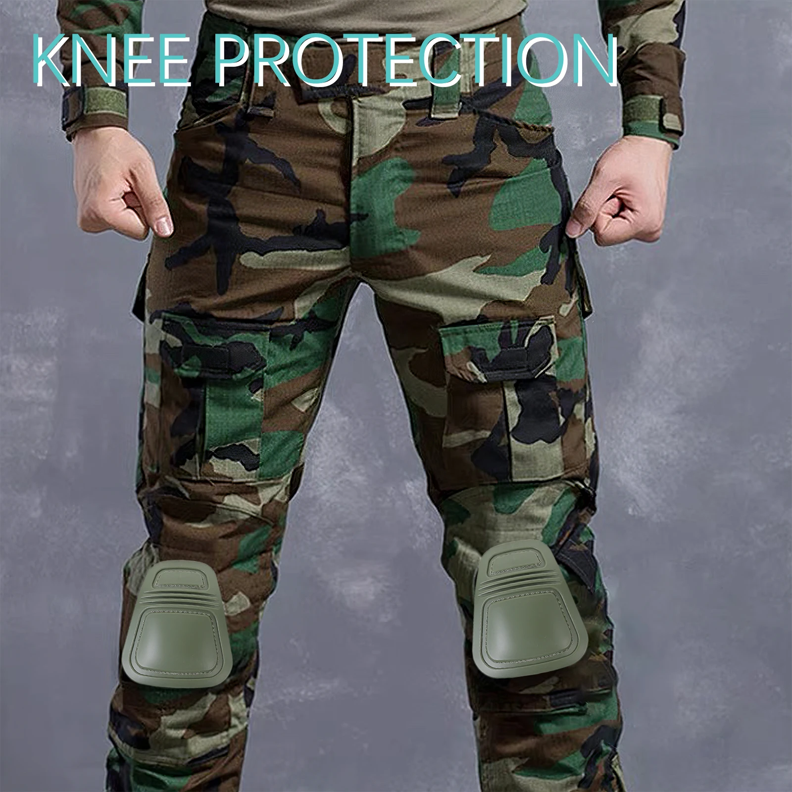 4 piece Tactical Knee Elbow Pads Set Black Inner Protective Gear for Sports Skateboarding Accessories