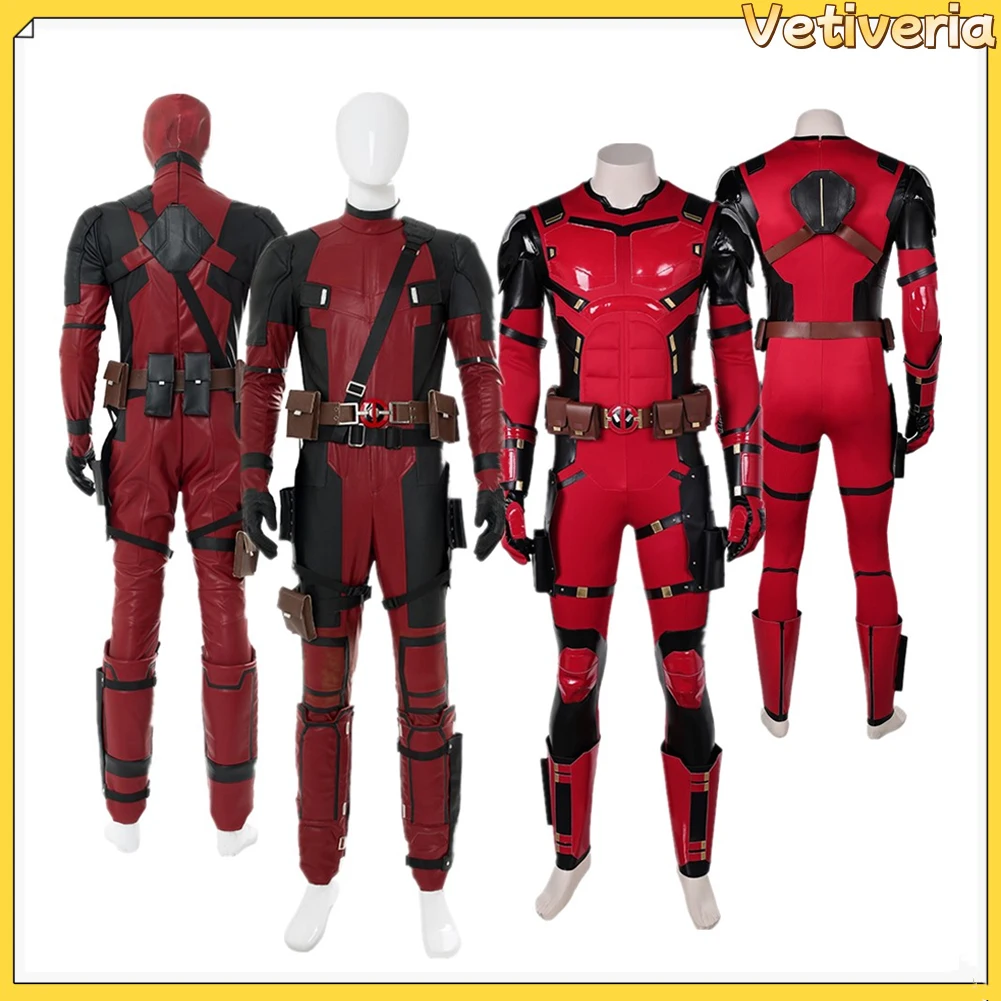 Tod Cosplay Pool Wade Kostüm Film Super Bösewicht Tod Rollenspiel Verkleidung Outfits Kopf bedeckung Handschuhe Männer Halloween Party Anzüge