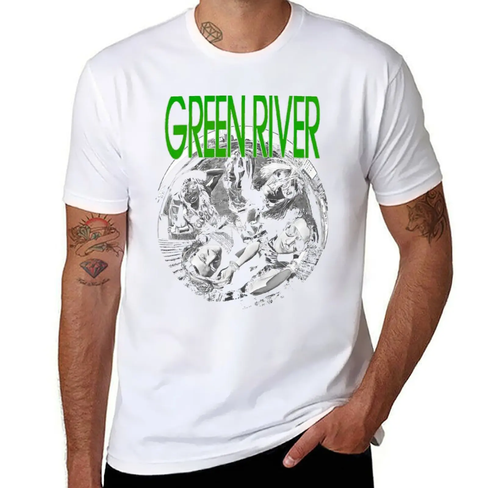 

greenriver T-Shirt t shirts with prints anime t shirts oversize T-Shirt