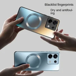 For Xiaomi Redmi Note 13 Pro Plus Case Hard Matte Magnetic Wireless Charging Protective Back Cover Case For Redmi Note13 13Pro