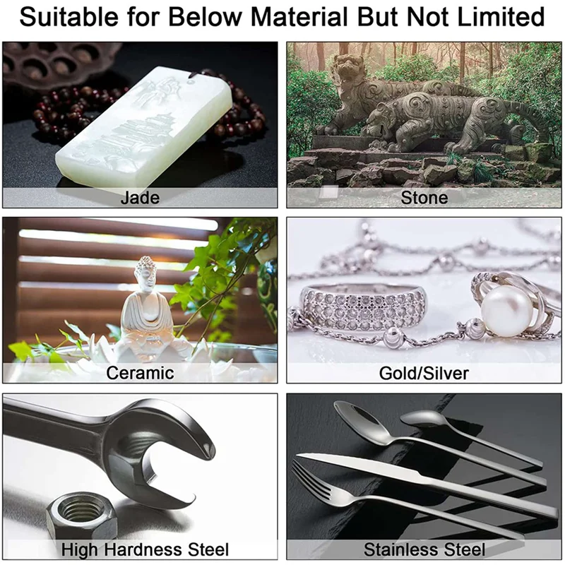 A95I-Stone Carving Set,60PCS Diamond Burr Bits For Stone Rocks Glass Ceramics Dremel Rotary Tools(4Mm 5Mm 6Mm 8Mm 10Mm 12Mm)