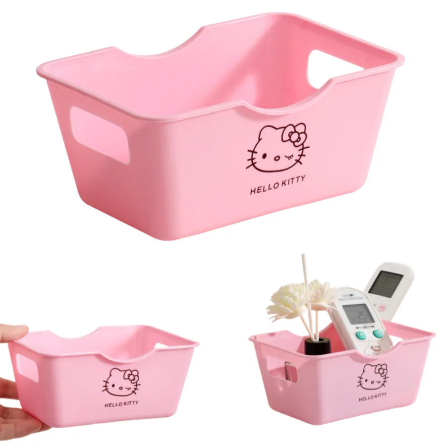 1/3pcs HelloKitty cute desktop stationery and sundries tidying boxes without lids nuts snacks boxes