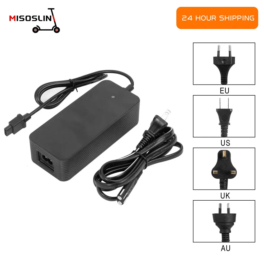 Lithium Battery Charger 53.5V 2A For NIU KQi2 KQi3 Power Adapter EU US UK AU Plug AC 100-240V Ebike Electric Scooter Accessories