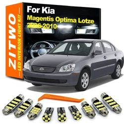 ZITWO 12Pcs For Kia Magentis Optima Lotze 2006 2007 2008 2009 2010 Interior Map Dome Reading Light Kit Car LED Bulb Accessories