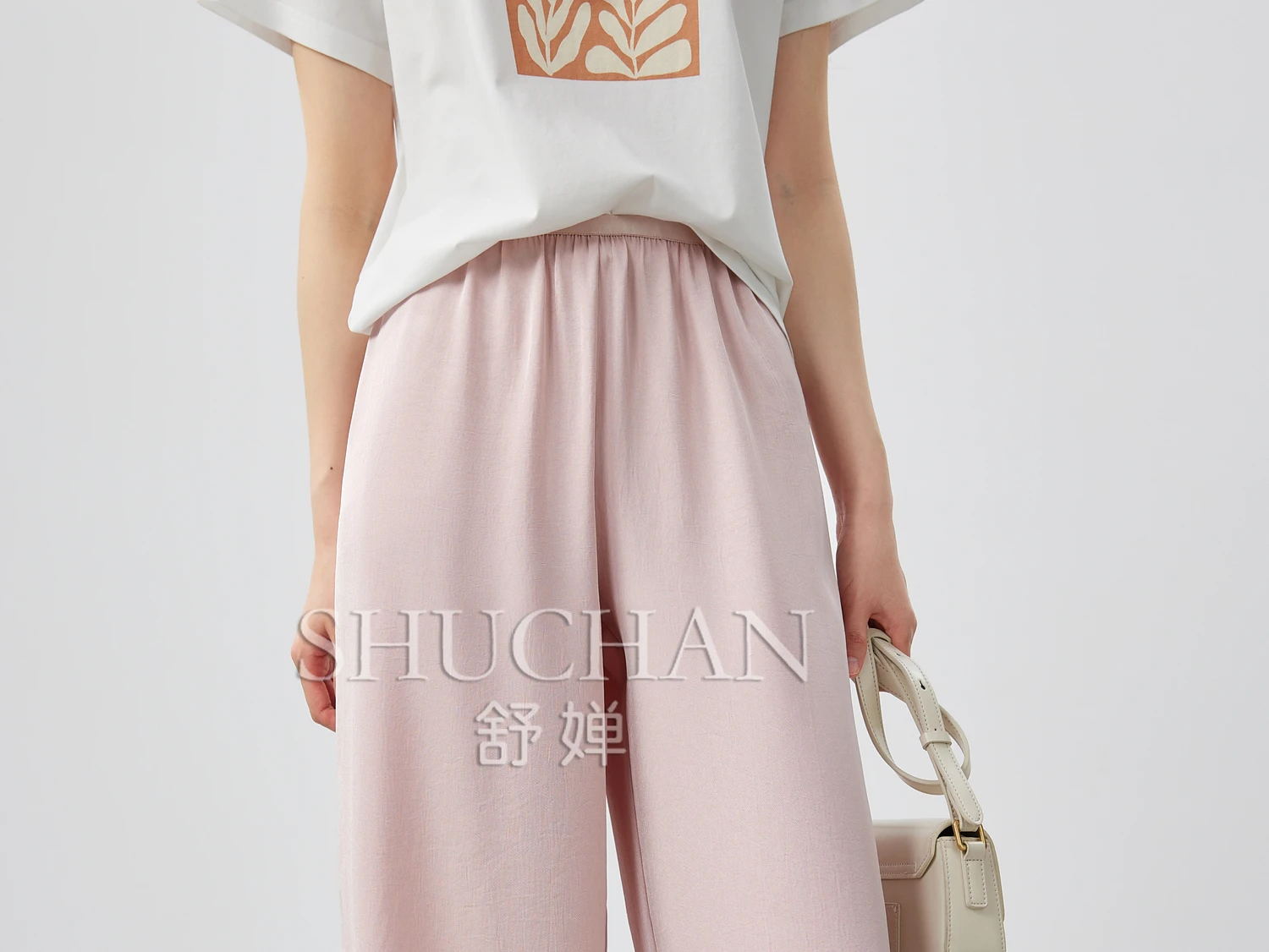 좋은 품질 25 여름 미니멀리스트 테일러링 UPF50 + 쿨 선 스크린 빠른 건조 소프트 펜던트 캐주얼 스트레이트 레그 바지 여성