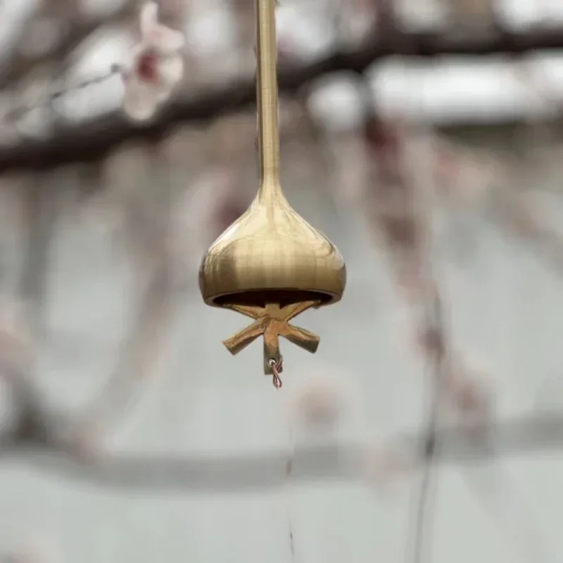 Imagem -06 - Pure Copper Wind Chime Pendurado Decoração Ferramentas Outdoor Camping Bell Decoração de Porta Novo