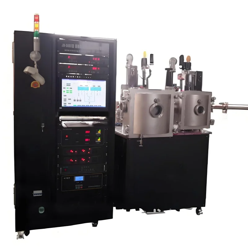 Nano Thin Film Deposition Preparation PVD Coater System With Double Chamber