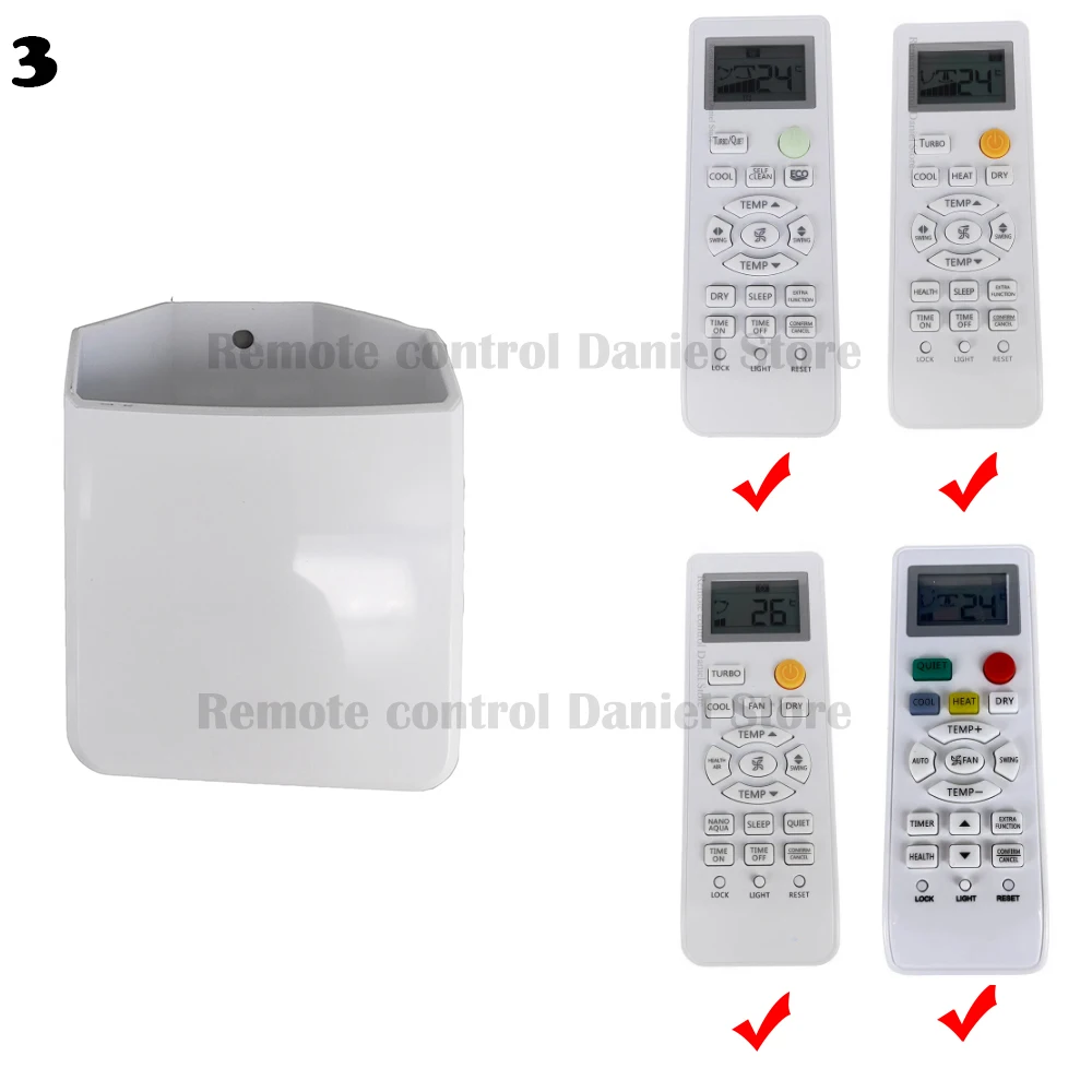 Air Conditioner Remote Holder White Remote Controller Holder Bracket Holder