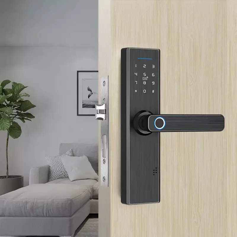 

Tuya Biometric Fingerprint Lock, Security Intelligent Smart Lock With WiFi APP Password RFID Unlock,Door Lock Electronic Hotels